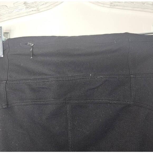 Athleta Black 7/8 Metro Side Stripe Tights Pull On Leggings Medium - Picture 5 of 7